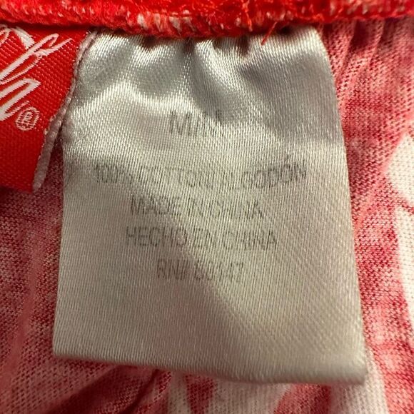 Coca Cola 100% Cotton Wide Leg Red White Pajama Bottoms Size Medium - Picture 4 of 5